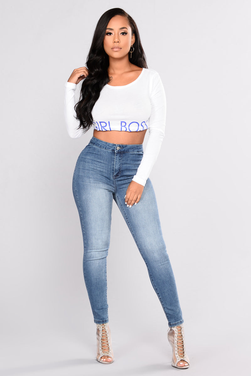 Girl Boss Graphic Top - White | Fashion Nova, Graphic Tees | Fashion Nova