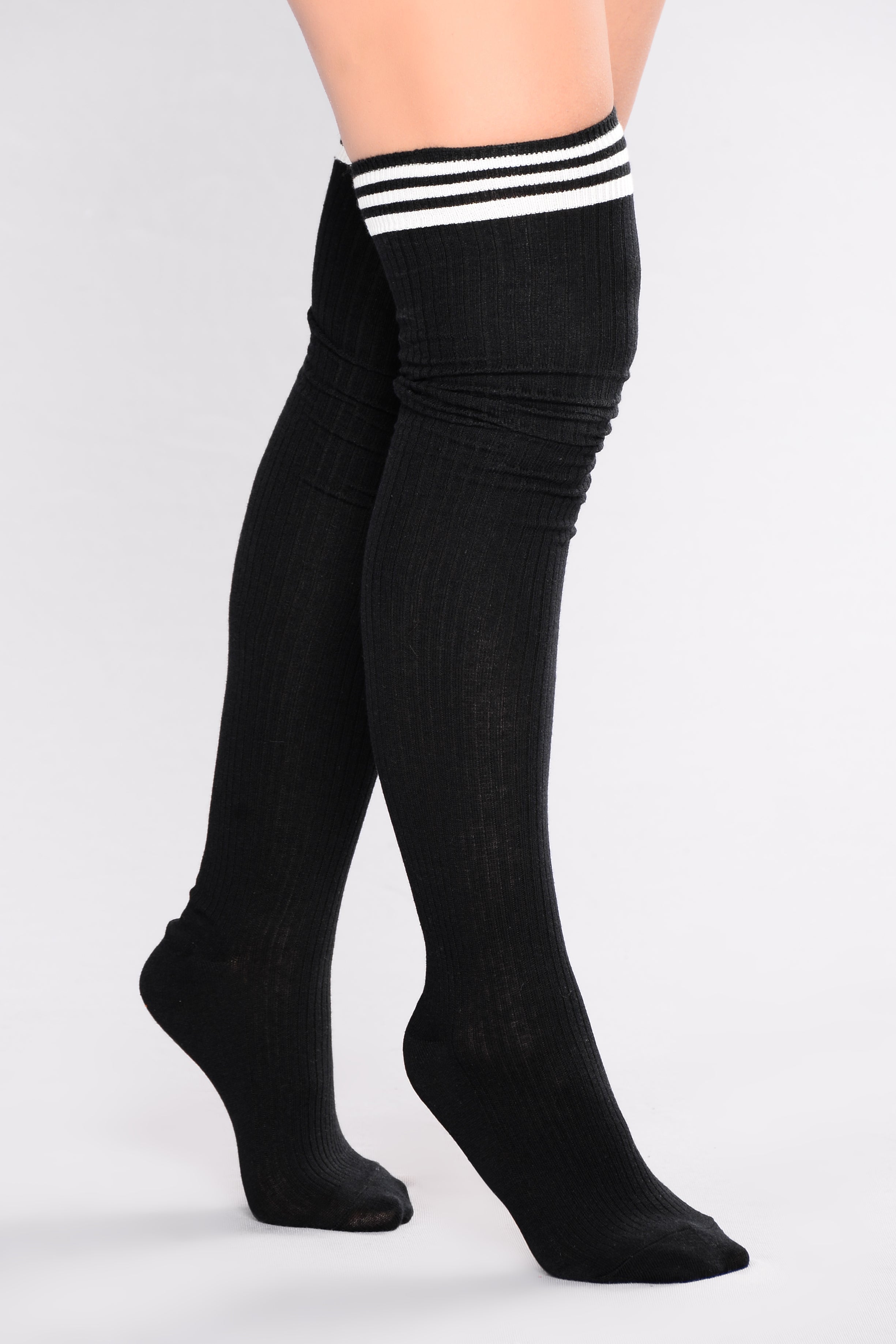 Adra Over The Knee Socks Bl