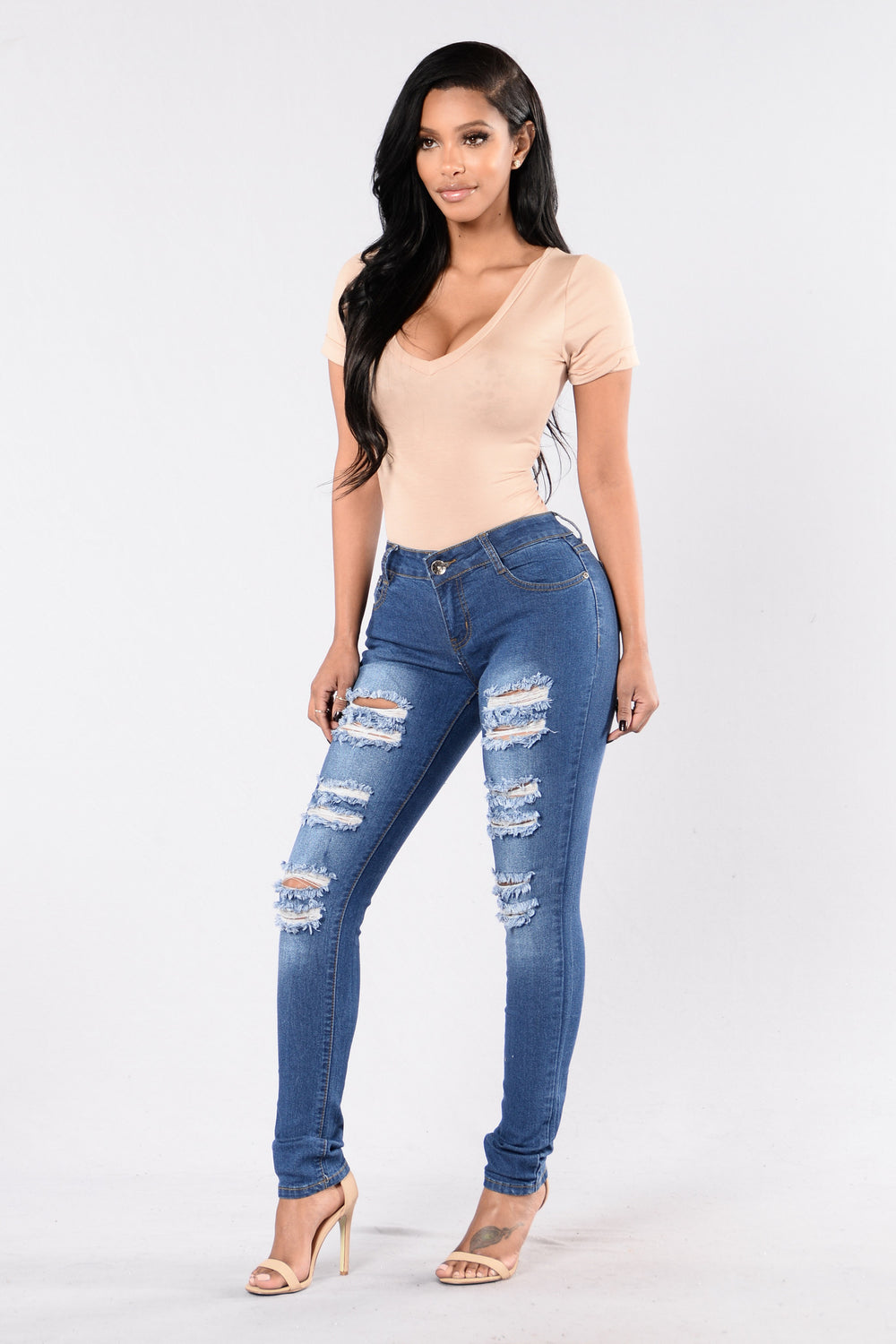 Super Unique Jeans - Medium Blue