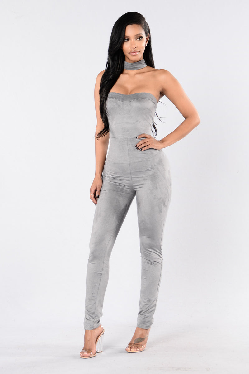 Pull Up To The Scene Jumpsuit Grey Fashion Nova Jumpsuits Fashion Nova 4572