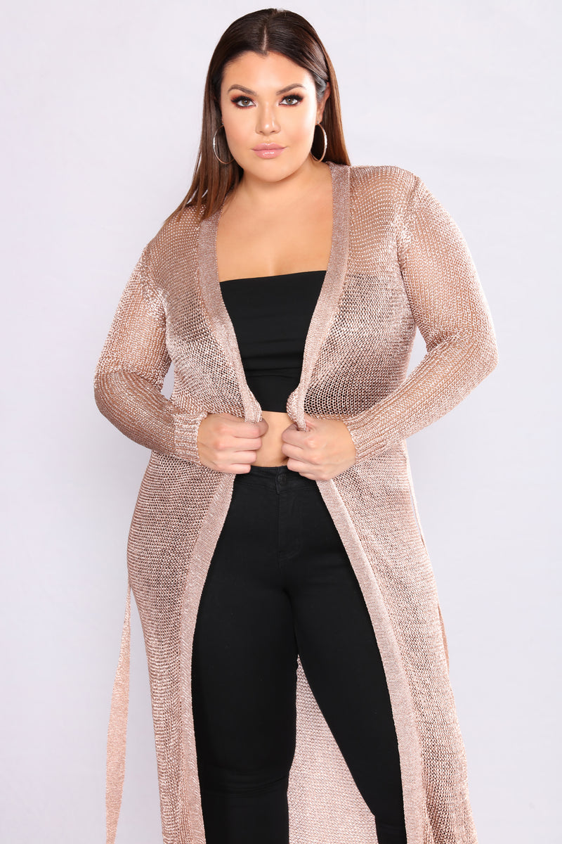 rose gold plus size top