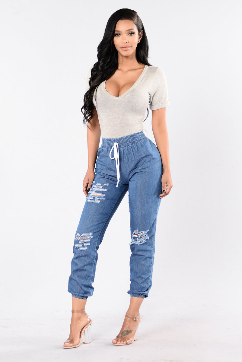 Blog Jog Joggers - Medium Wash | Fashion Nova, Pants | Fashion Nova