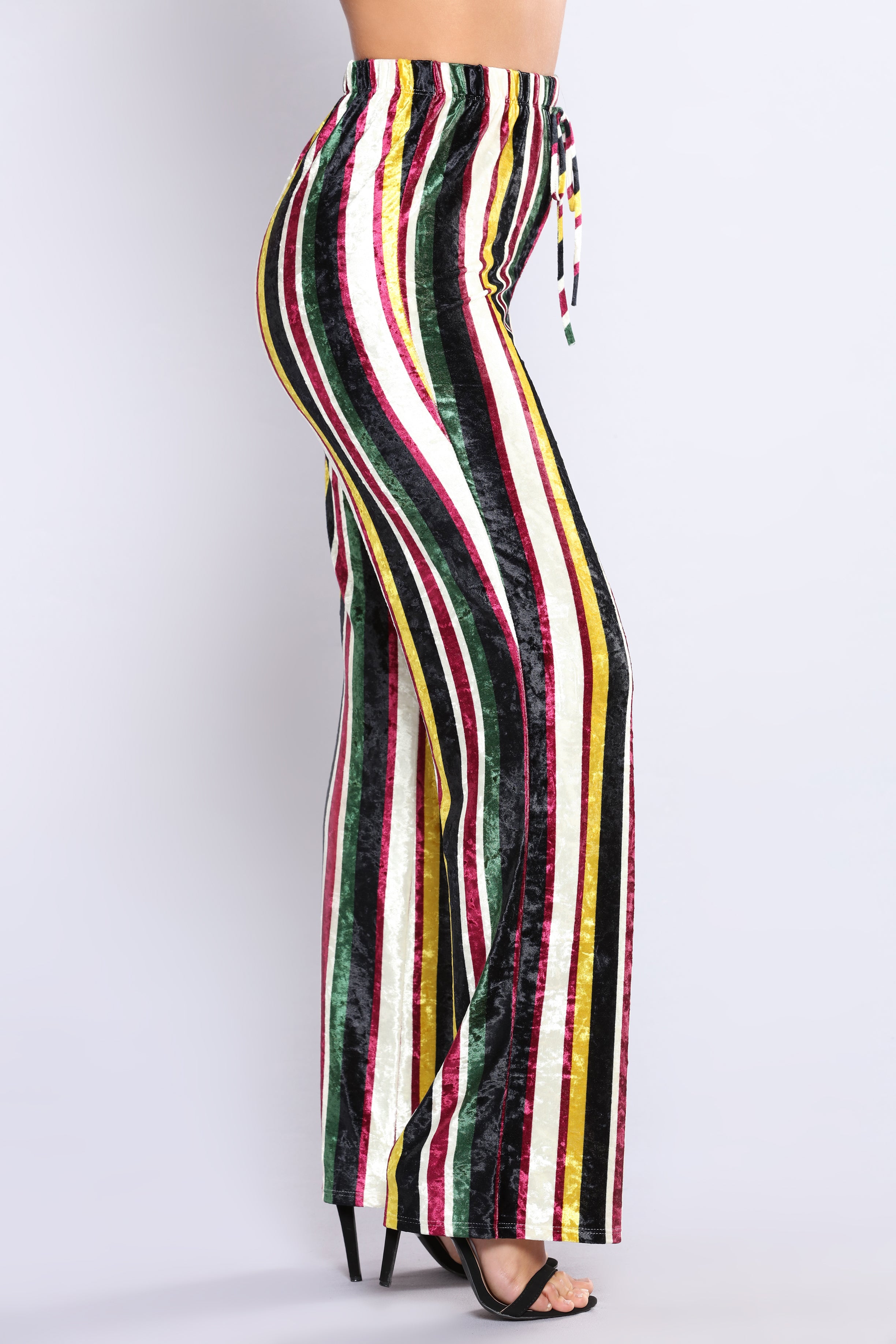 multicolor striped pants