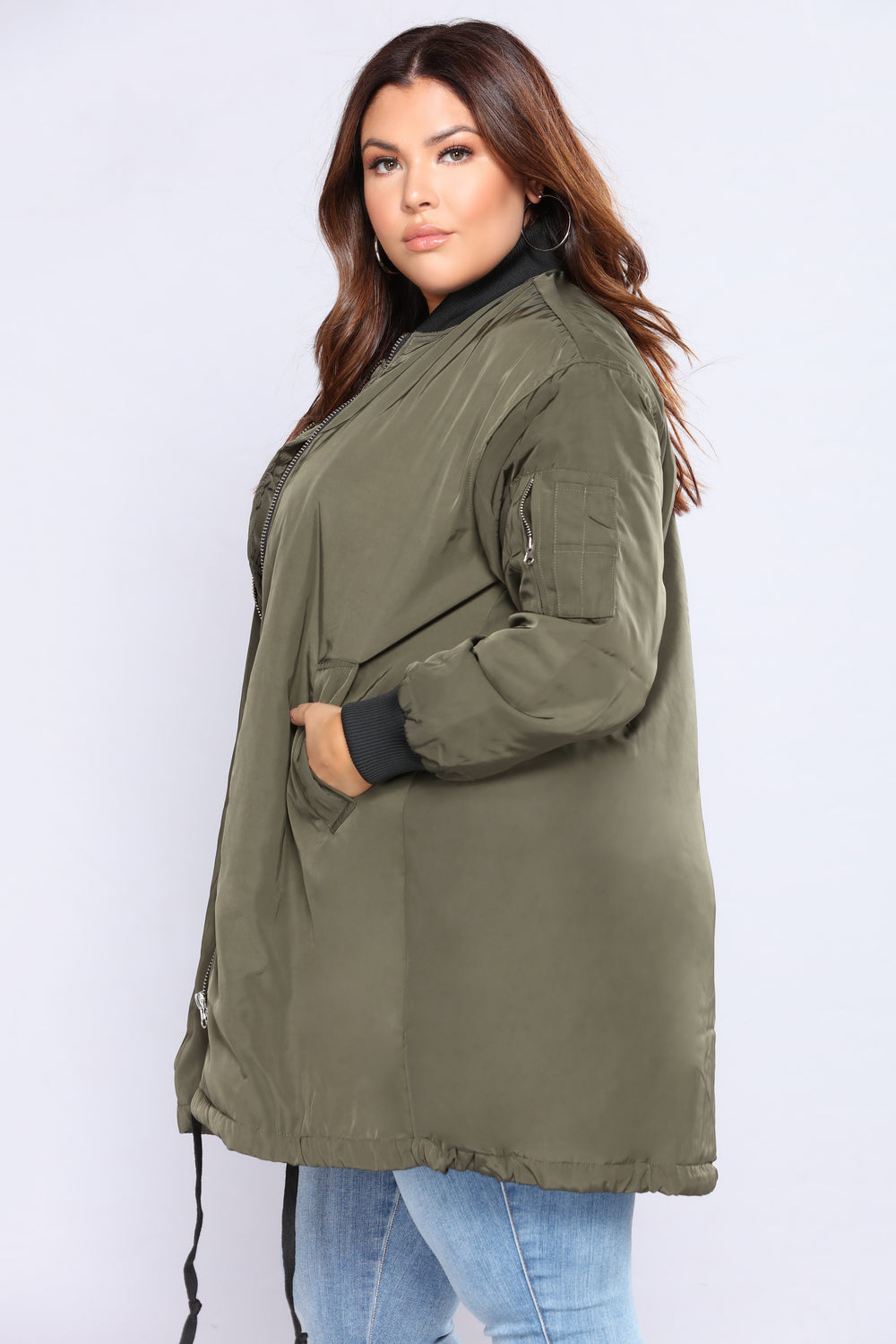 World Traveler Bomber Jacket - Olive