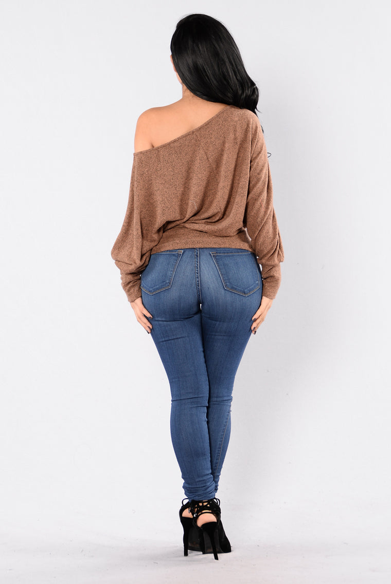 Side Track Sweater - Camel - Sweaters - Fashion Nova