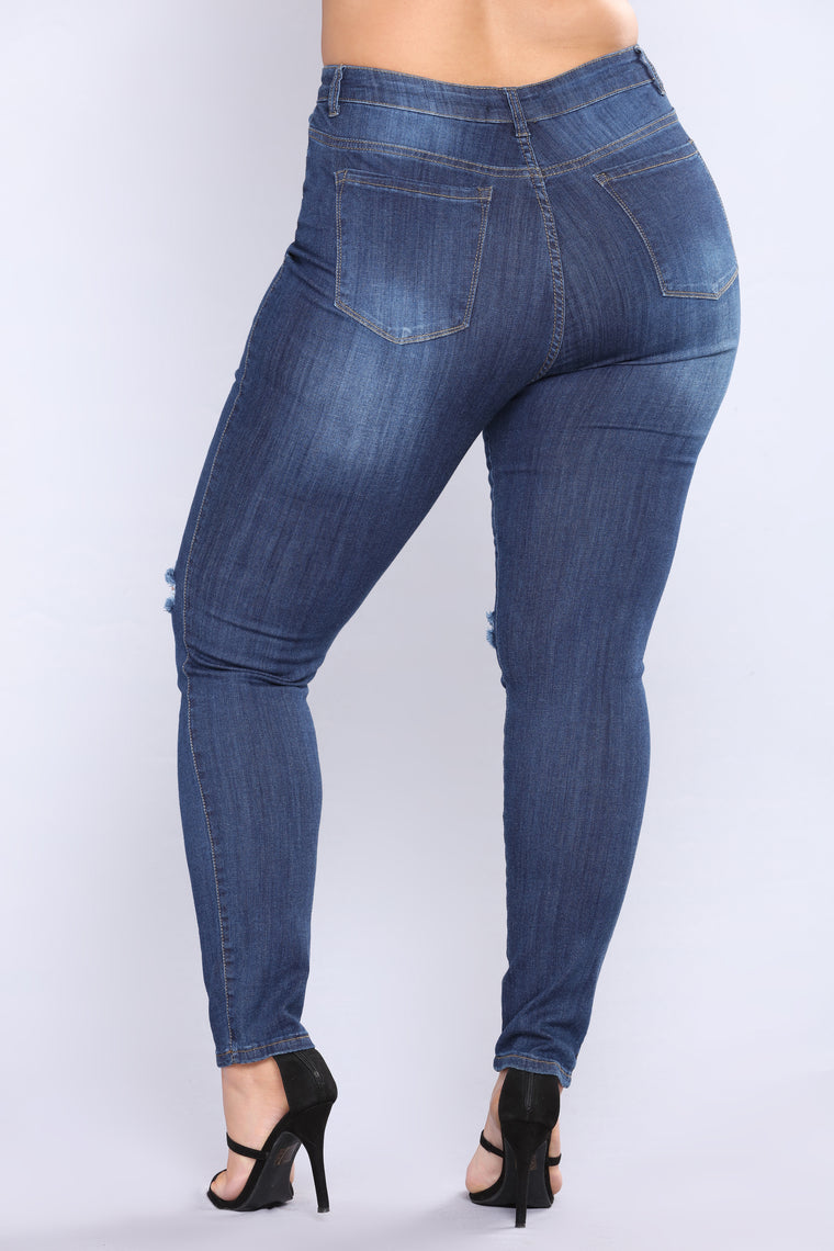 Aiko High Rise Jeans - Dark Denim