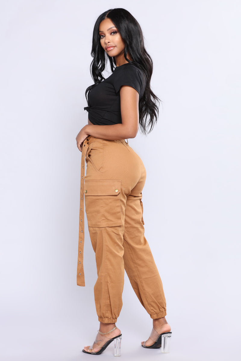 Cargo Chic Pants - Camel, Pants | Fashion Nova