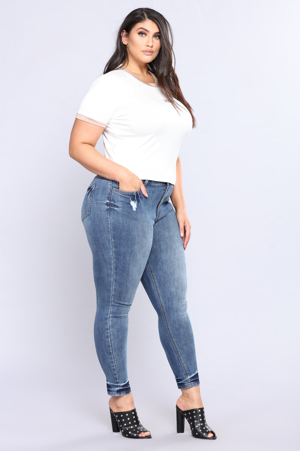 Toodles Skinny Jeans - Medium Blue