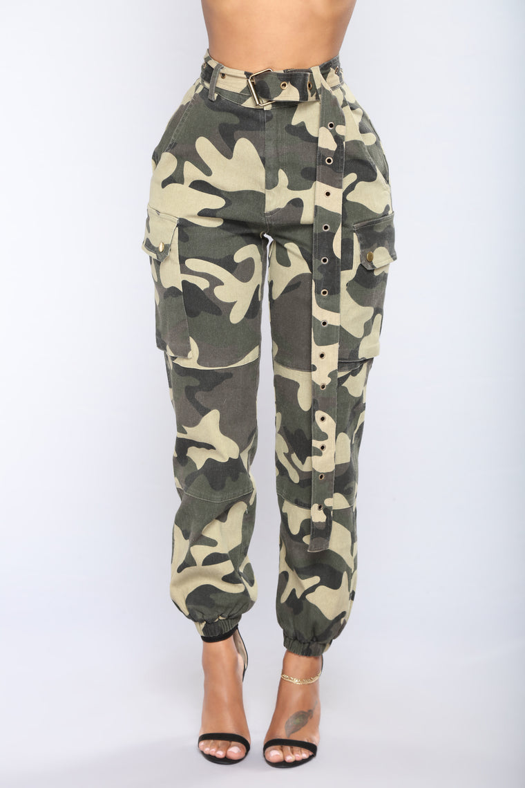 camouflage pants fashion nova