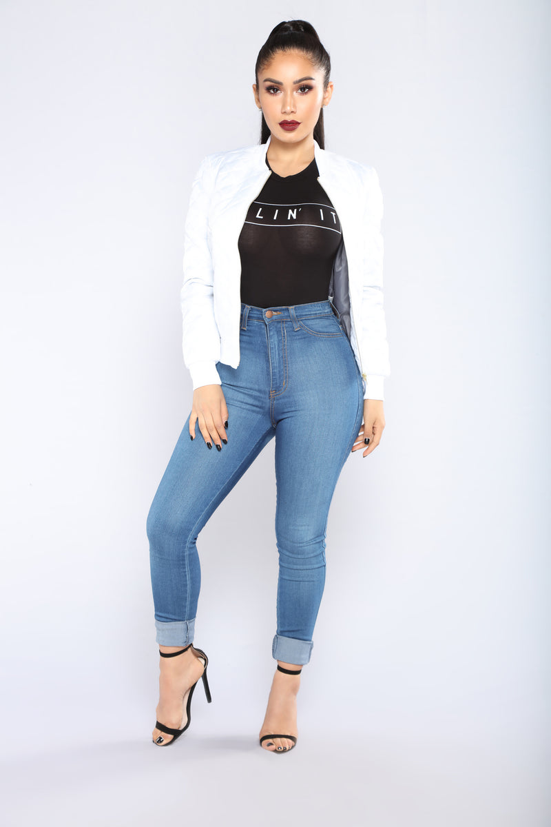 City Nights Bomber Jacket - White | Fashion Nova, Jackets & Coats ...