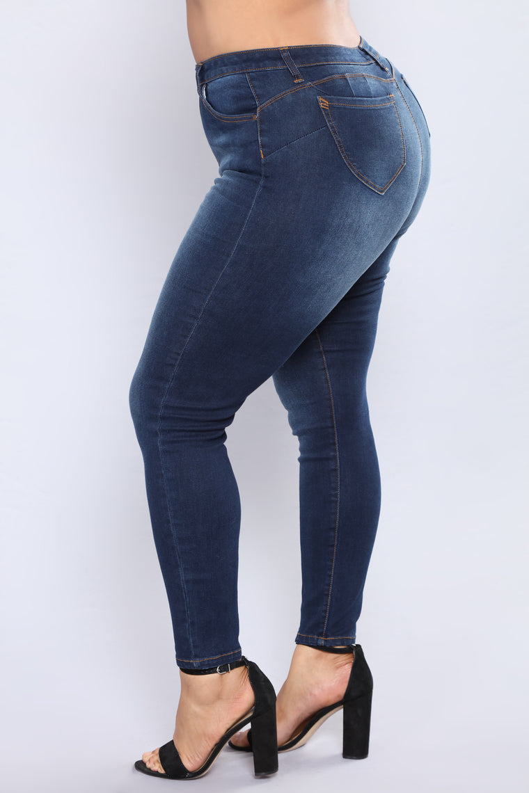 Sizzling Hot Booty Lifting Jeans Dark Denim 2717