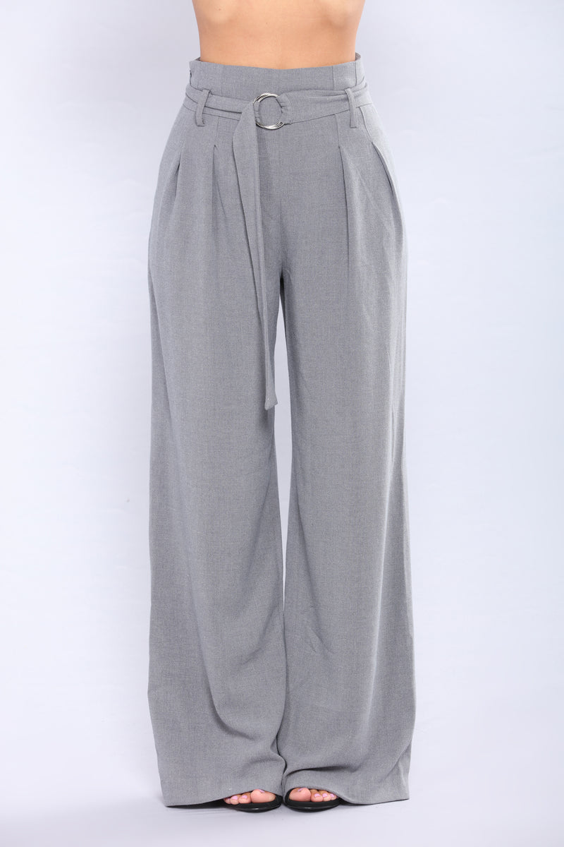 Gianna Woven Dress Pant - Grey | Fashion Nova, Pants | Fashion Nova