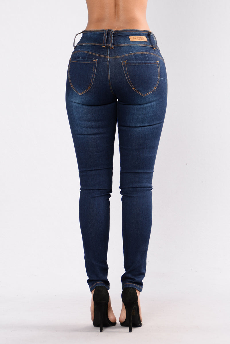 Booty Me Down Jeans - Dark Blue | Fashion Nova, Jeans | Fashion Nova