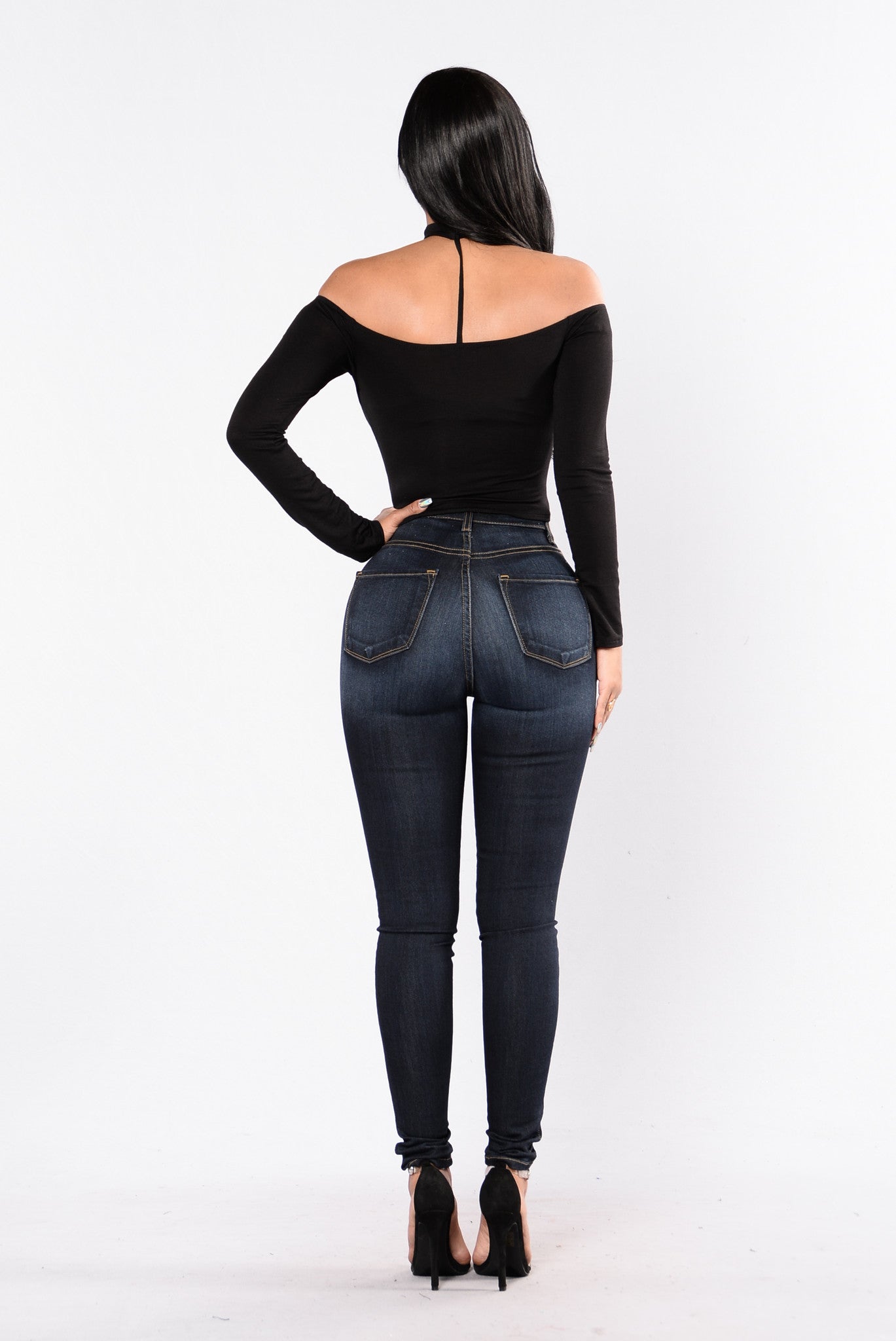 You Are An Angel Top - Black – Fashion Nova