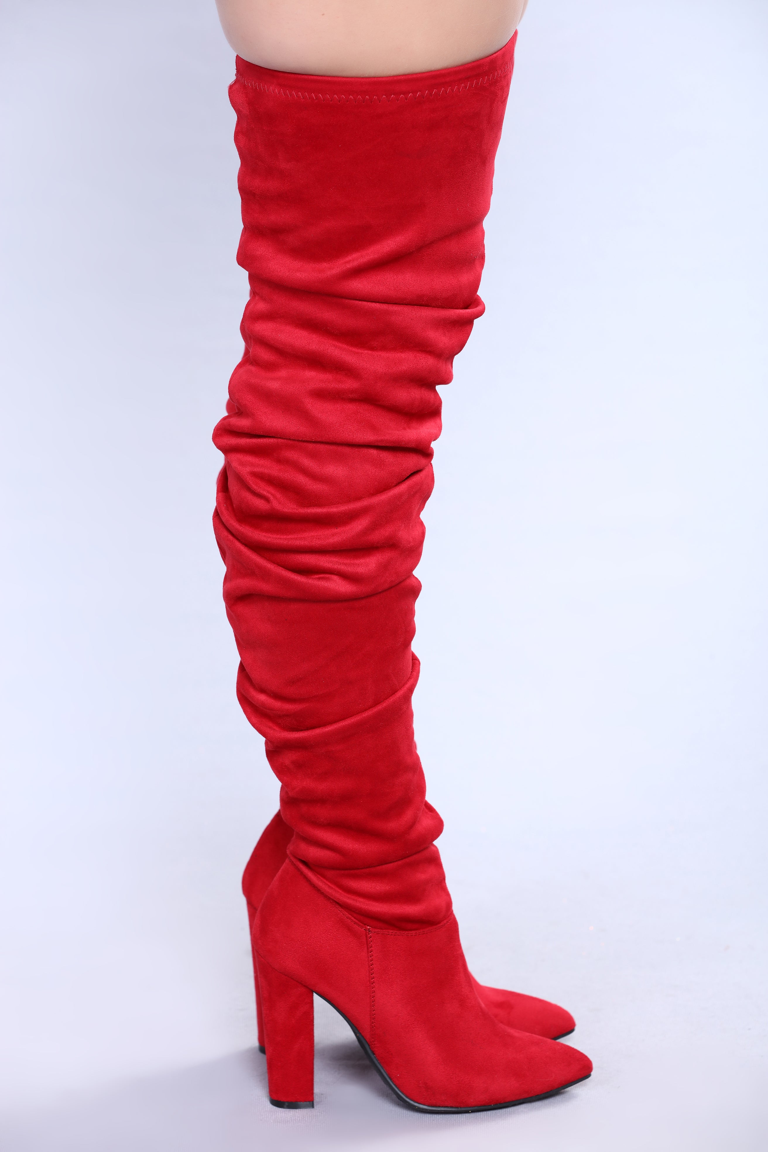 fashion nova red boots