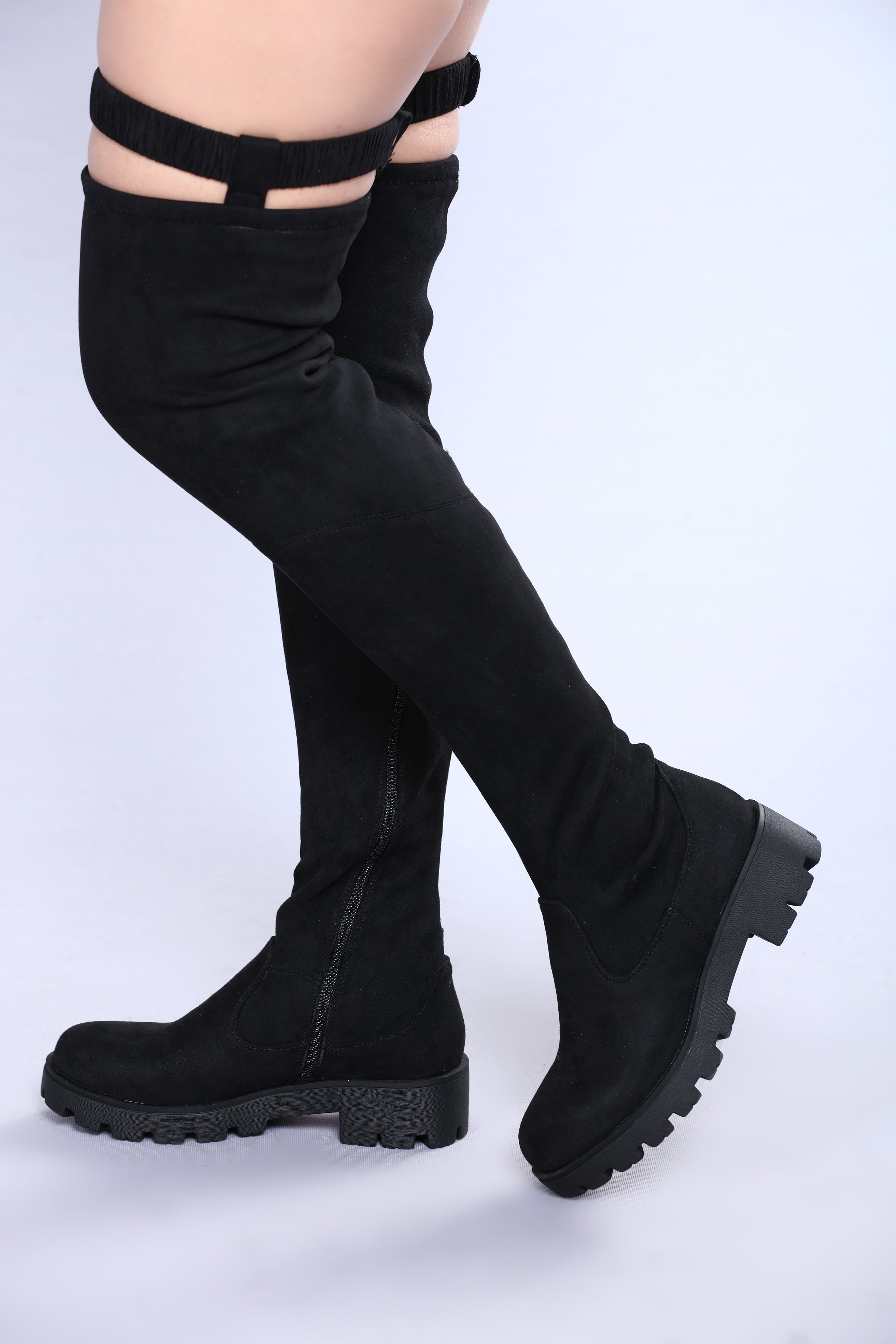 fashion nova high knee boots