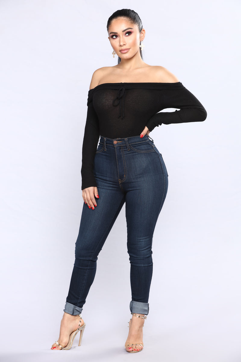Kara Off The Shoulder Top - Black | Fashion Nova, Knit Tops | Fashion Nova