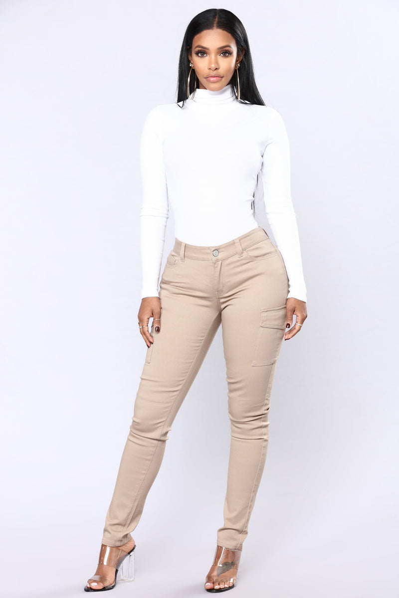 Harper Turtle Neck Top - White | Fashion Nova, Basic Tops & Bodysuits ...