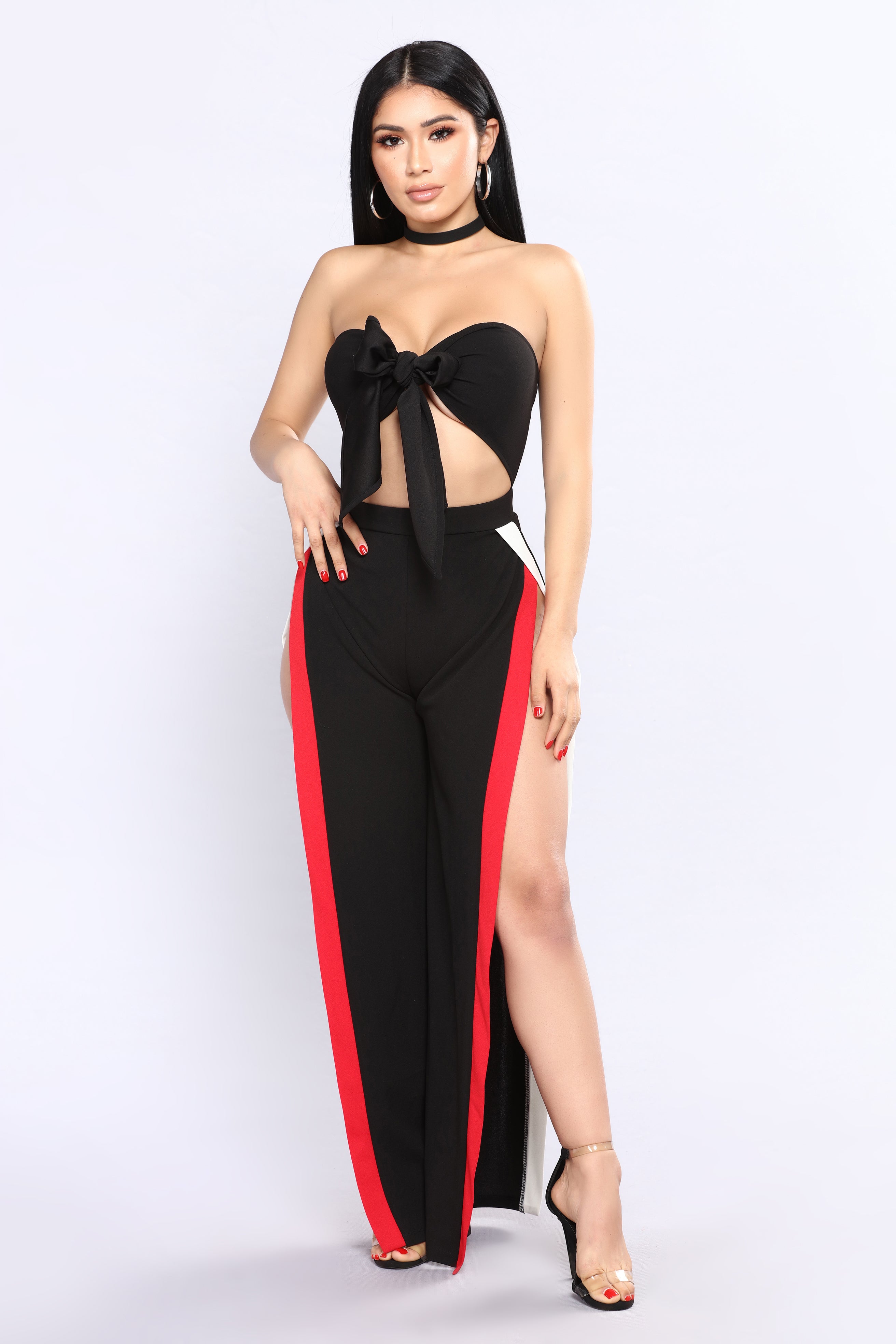 fashion nova jumpsuits black