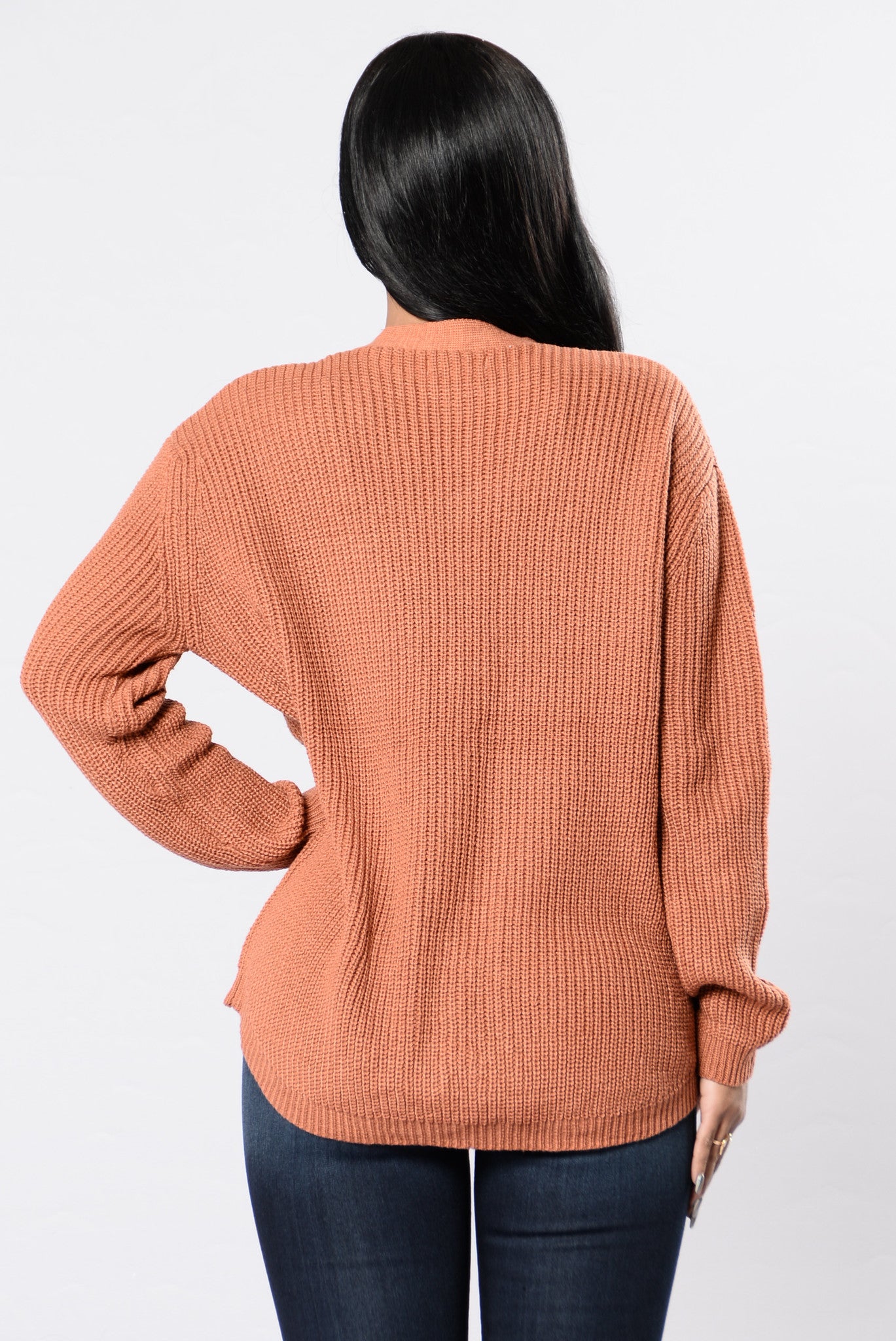 All Tied Up Sweater - Marsala