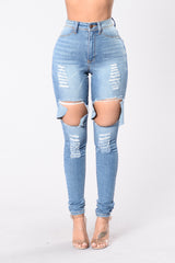Get Out Of My Way Jeans - Medium Blue