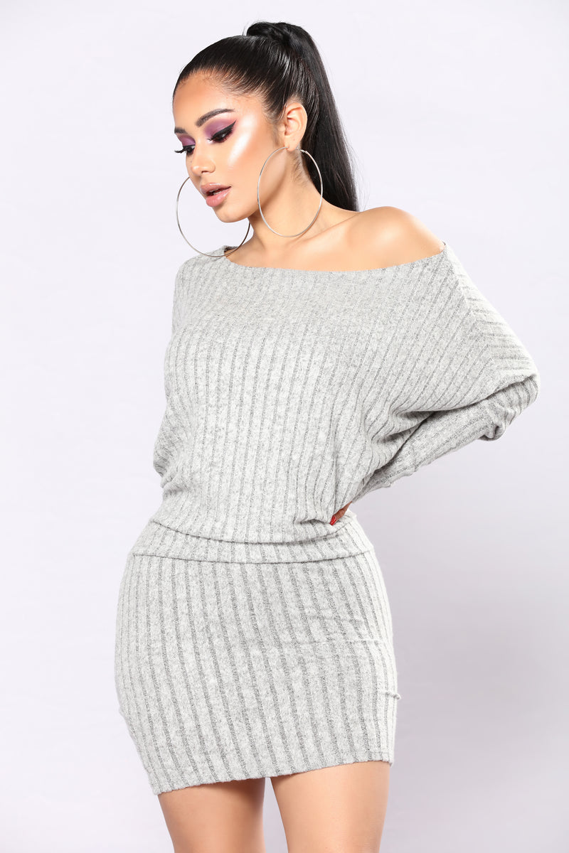 Staci Sweater Dress - Heather Grey | Fashion Nova, Dresses | Fashion Nova