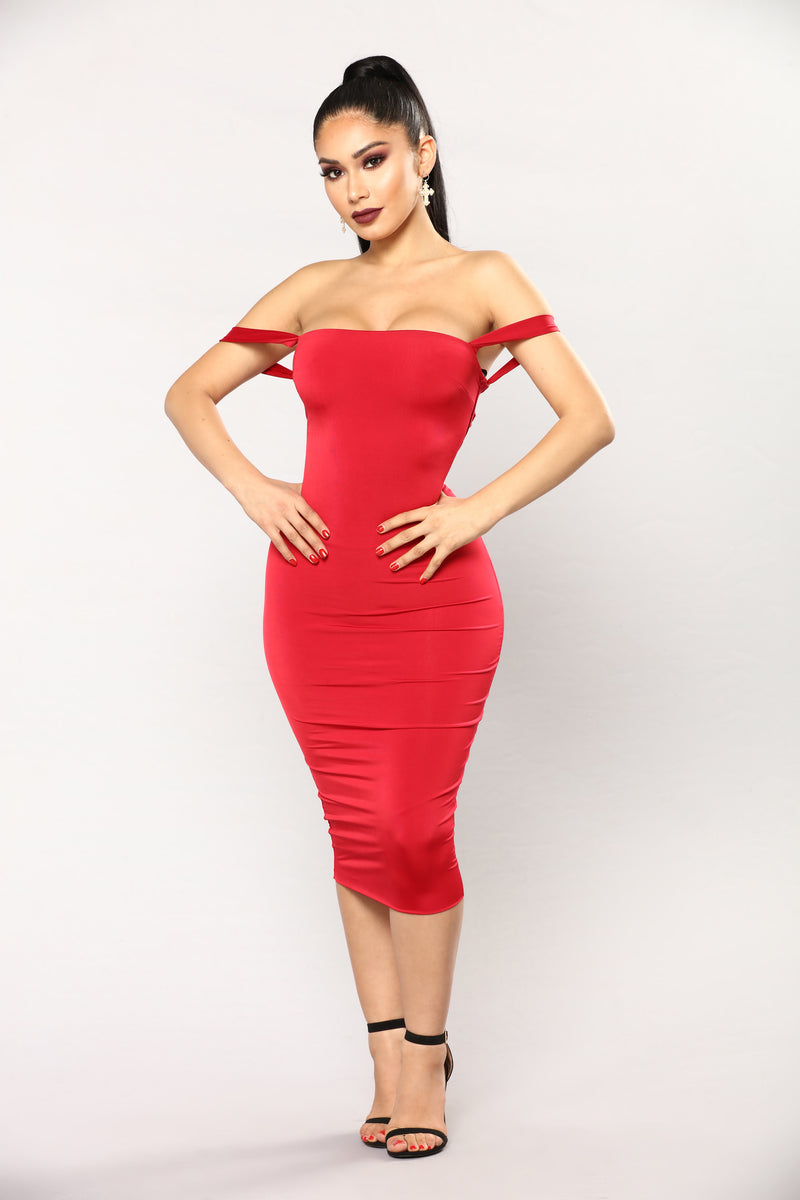 Framed Lace Up Dress - Red | Fashion Nova, Dresses | Fashion Nova