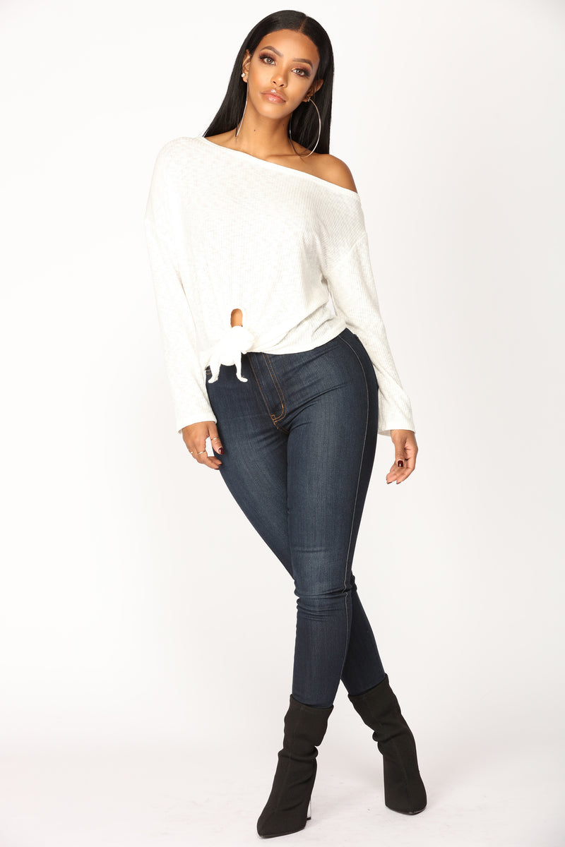 Come Together Front Tie Top - Ivory | Fashion Nova, Knit Tops | Fashion ...