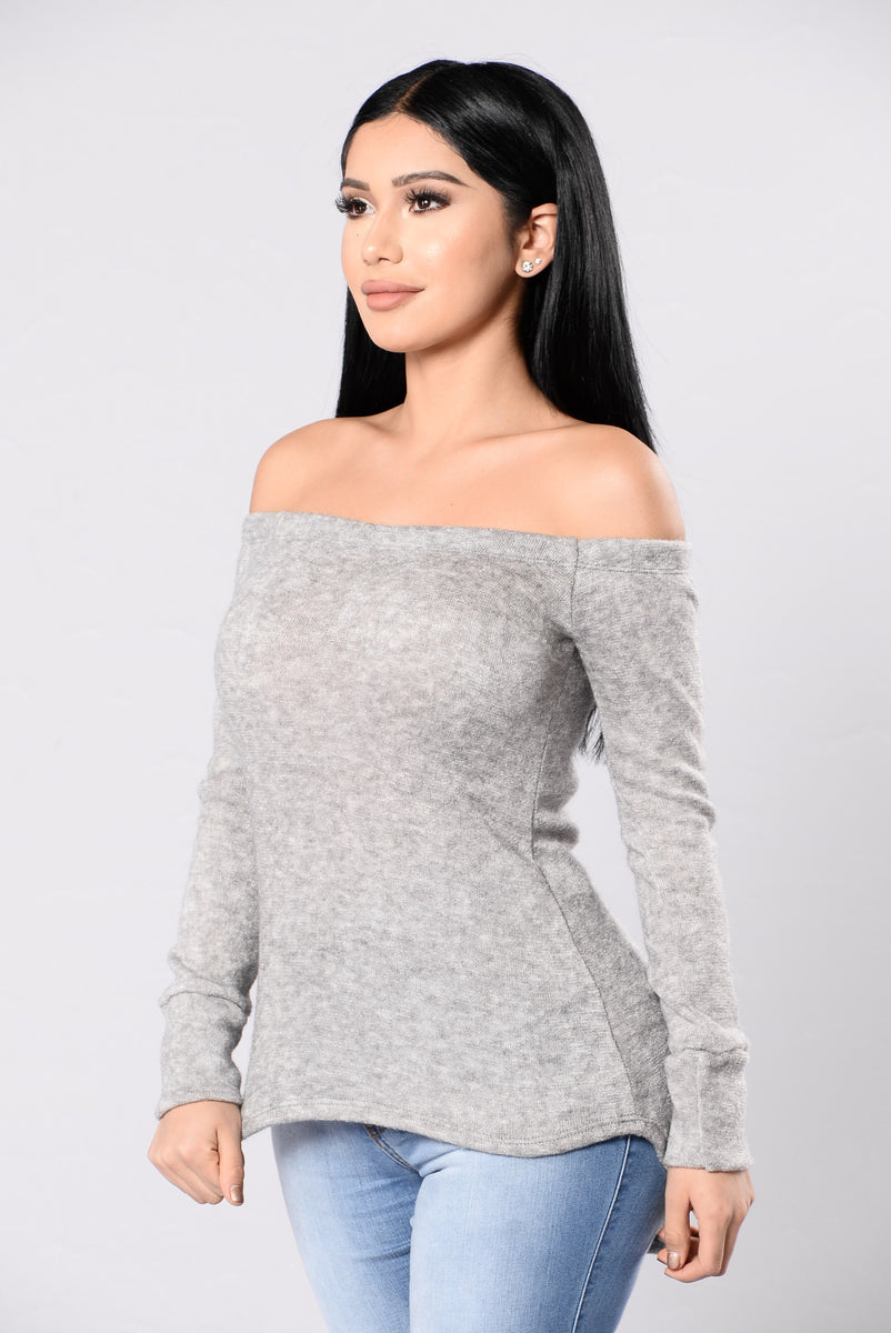 River Lea Top - Heather Grey | Fashion Nova, Knit Tops | Fashion Nova