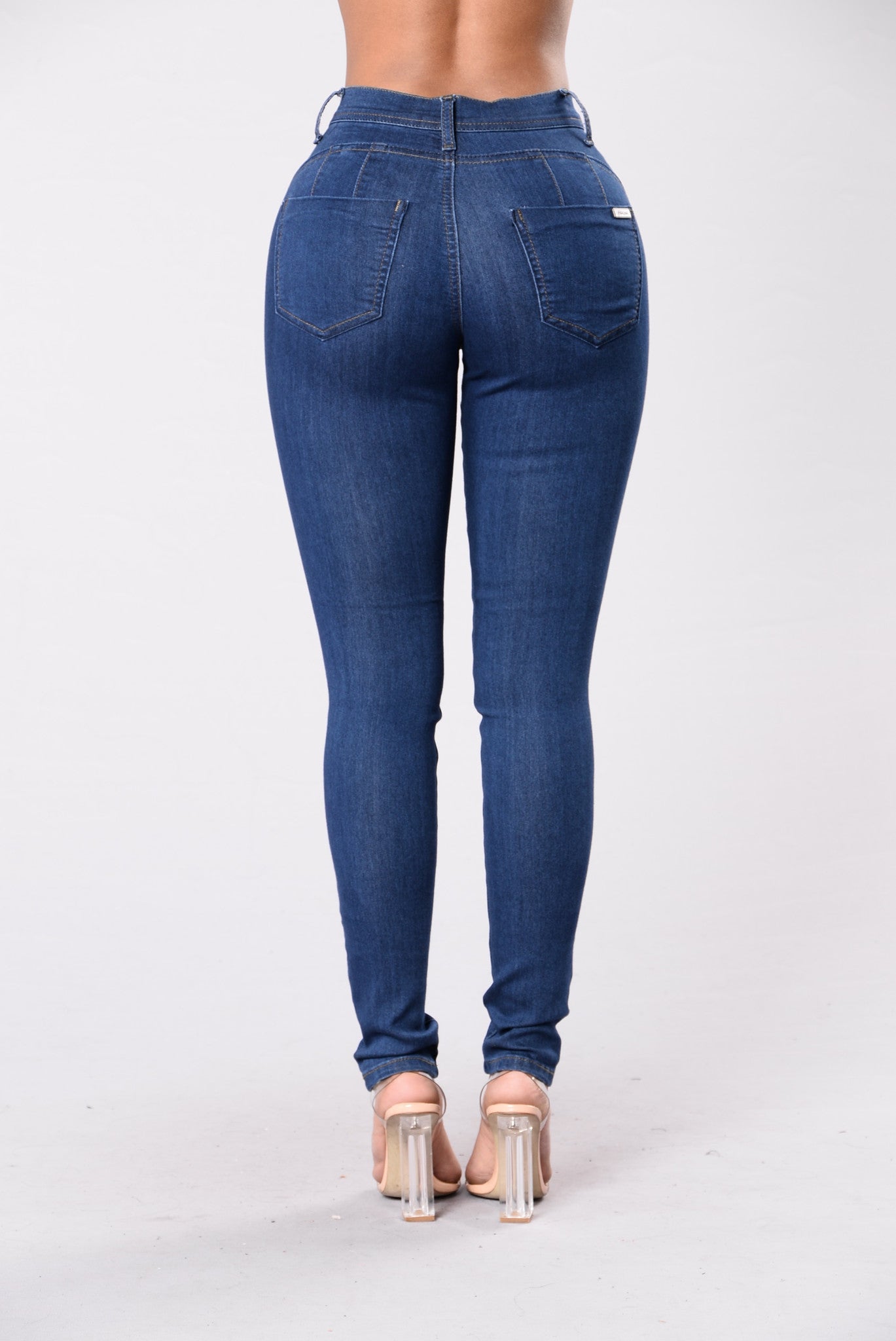 Do You Feel Me Jeans - Medium Blue