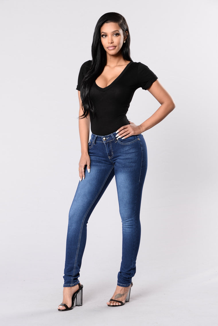 Love For You Jeans - Dark Blue - Jeans - Fashion Nova