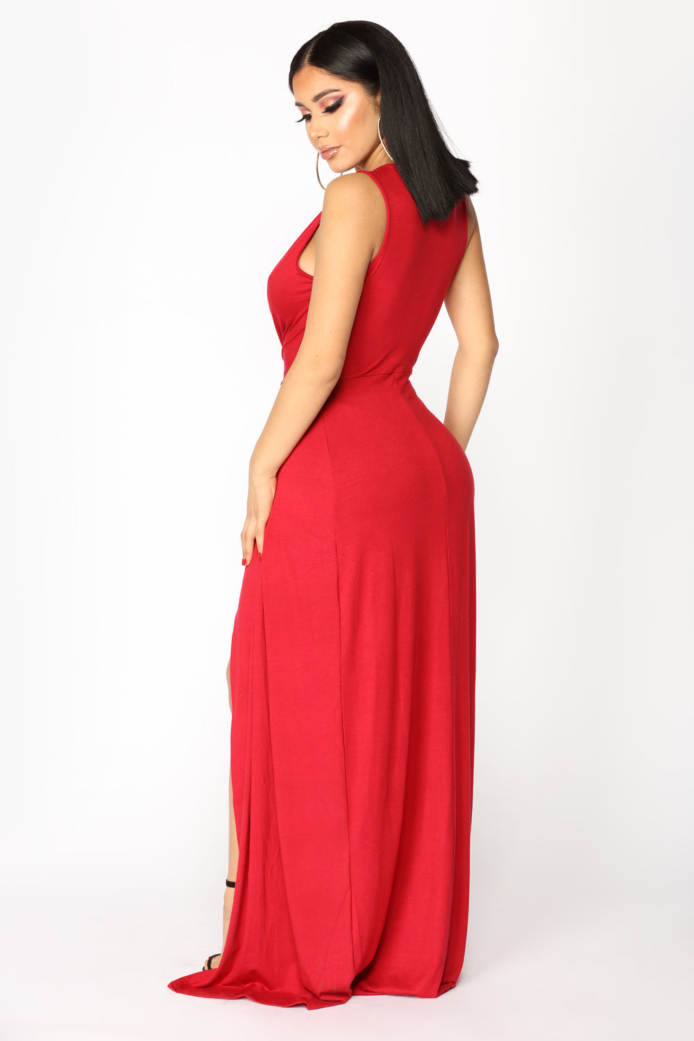Zaira Knot Dress - Red
