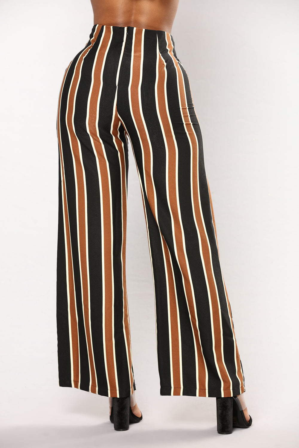 Hold You Tight Stripe Pants - Brown Multi