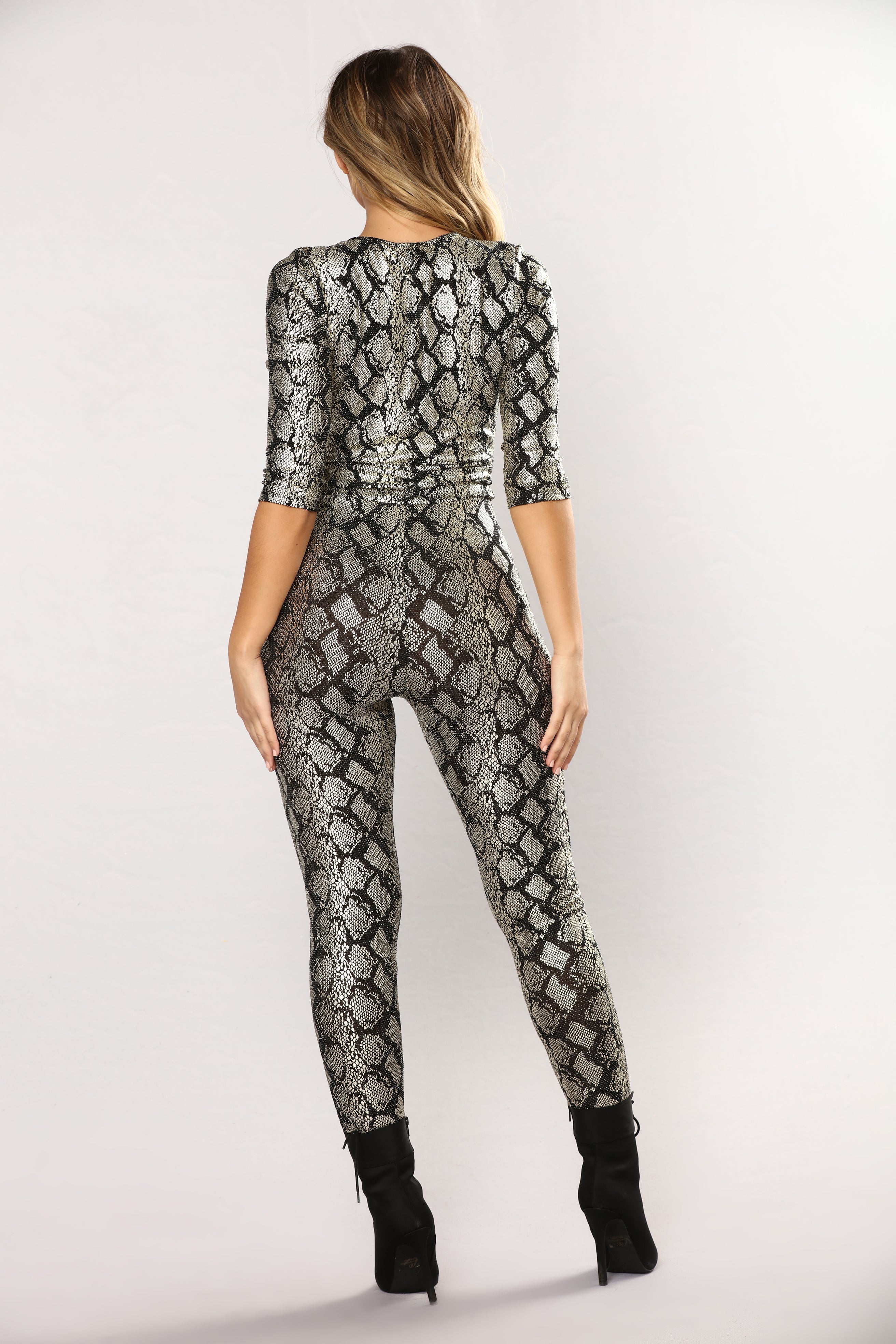 snake print jumpsuit fashion nova