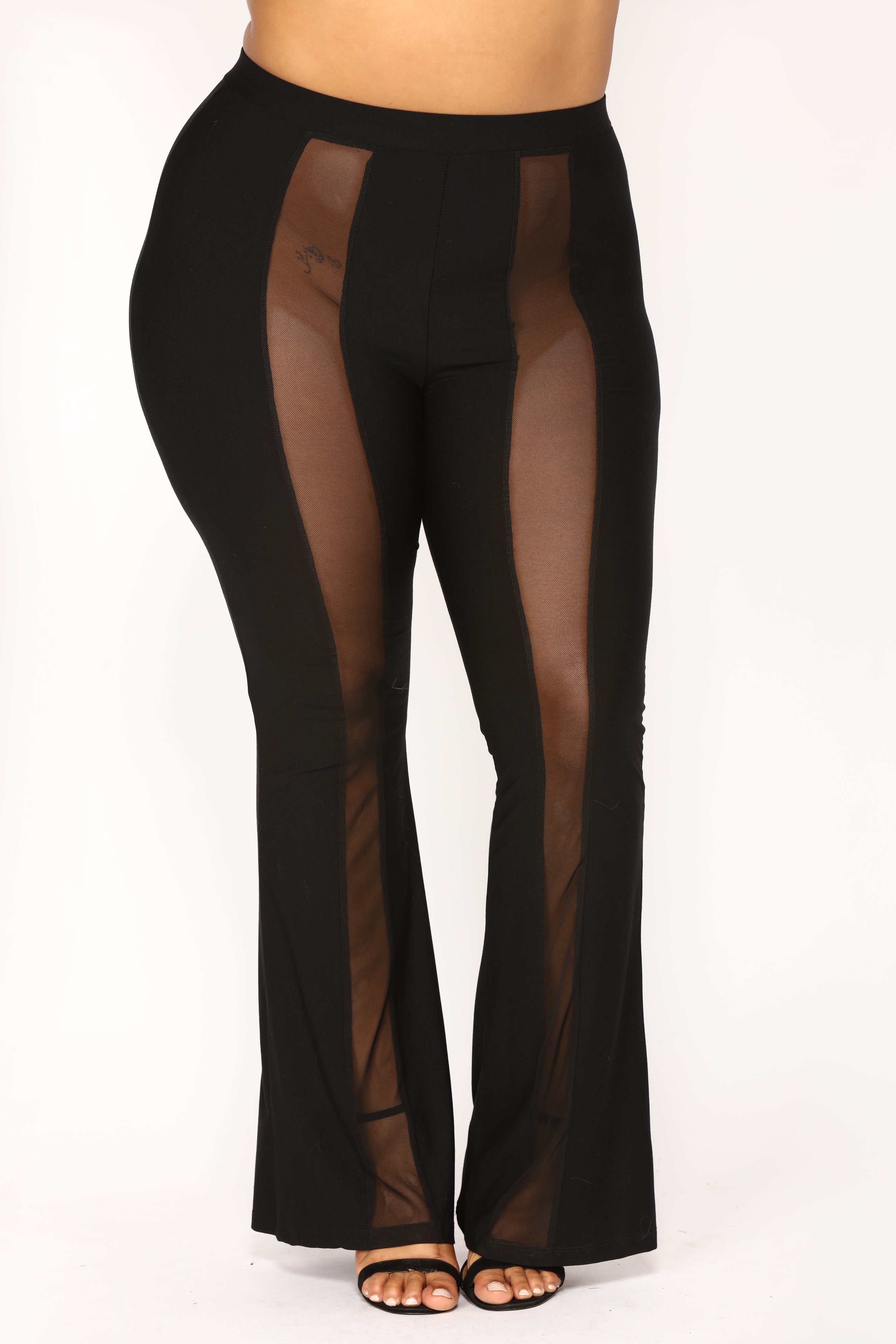 See You Looking Mesh Pants Black Fashion Nova 5312