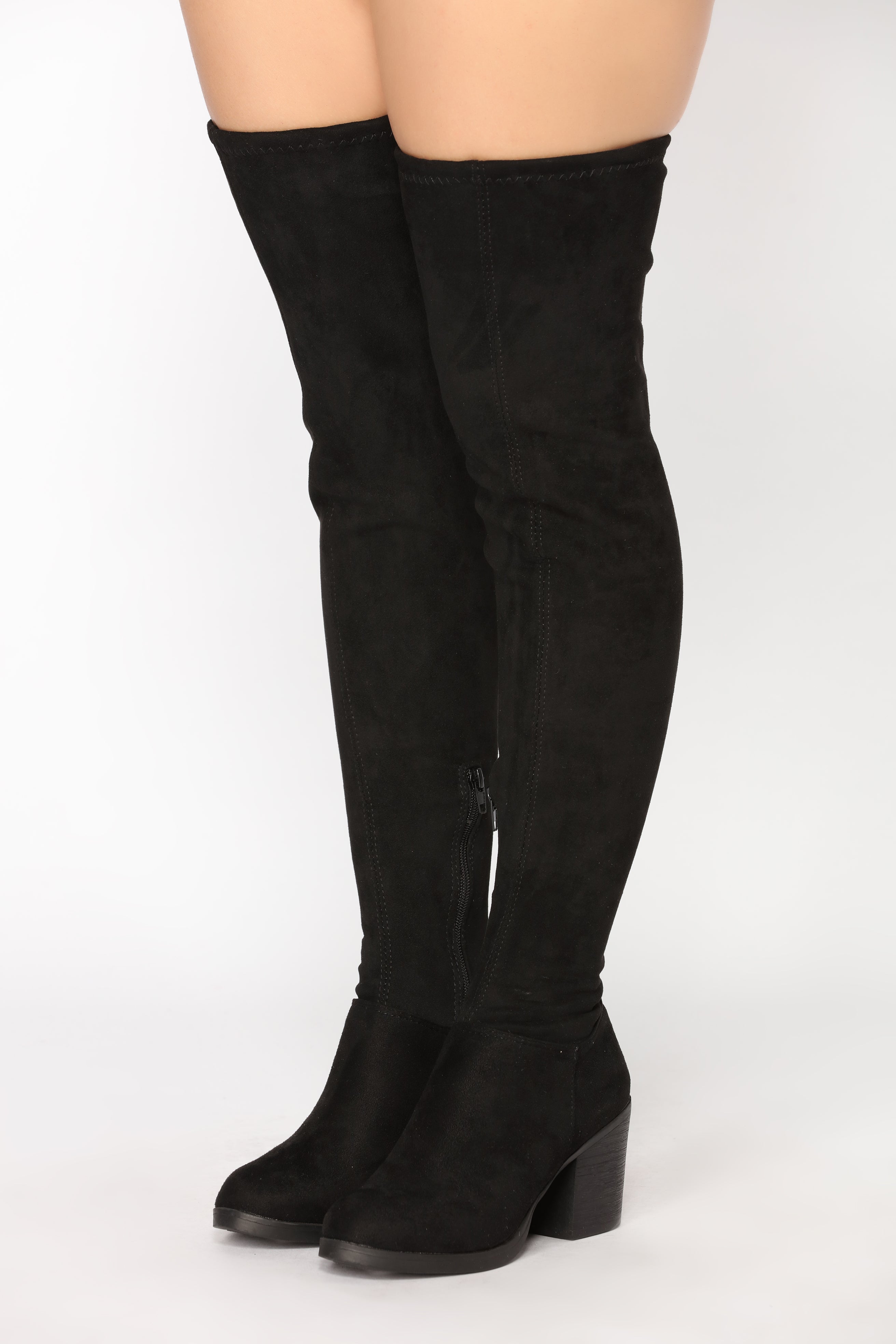 fashion nova high knee boots