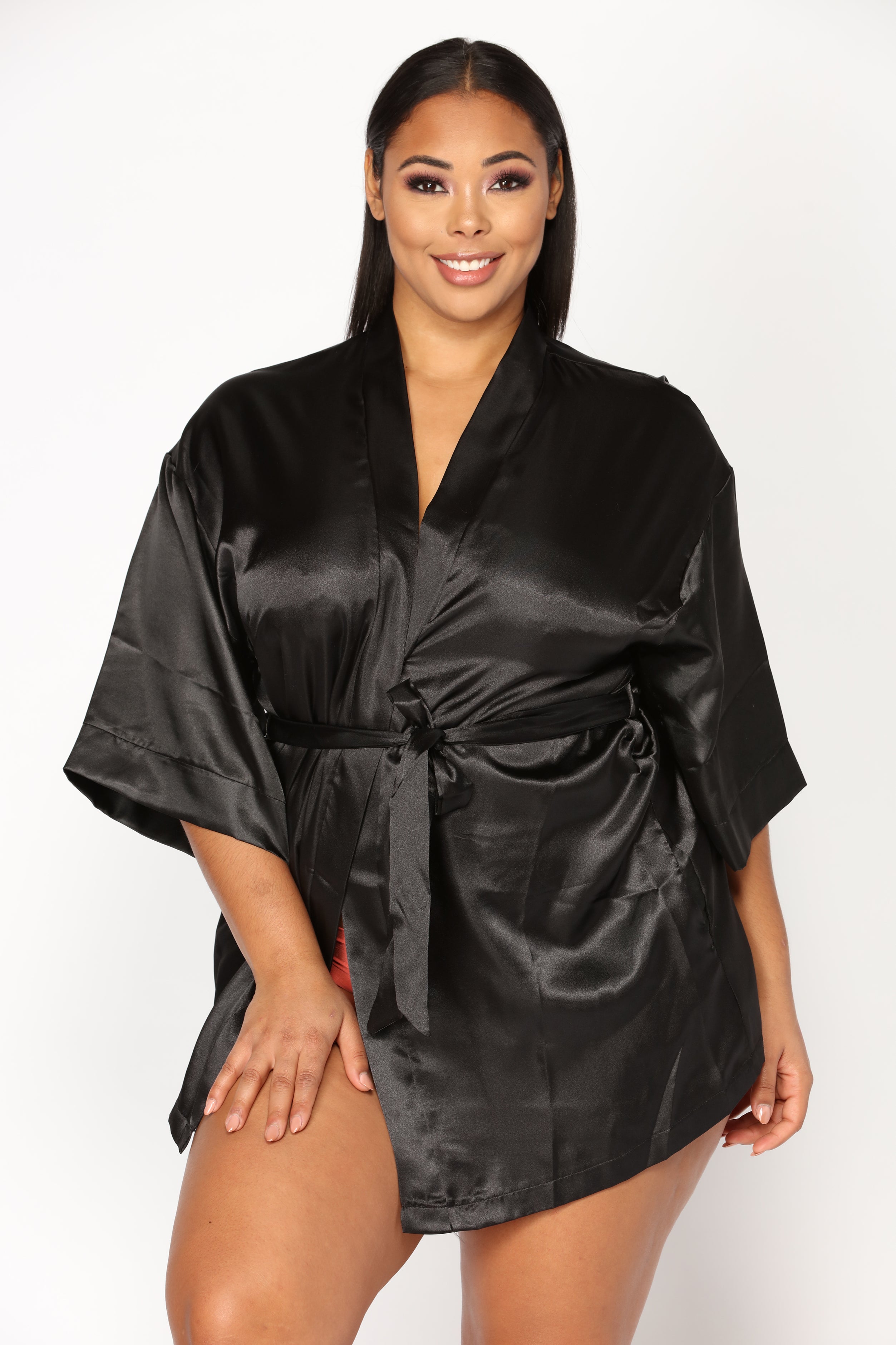 fashion nova silk robe