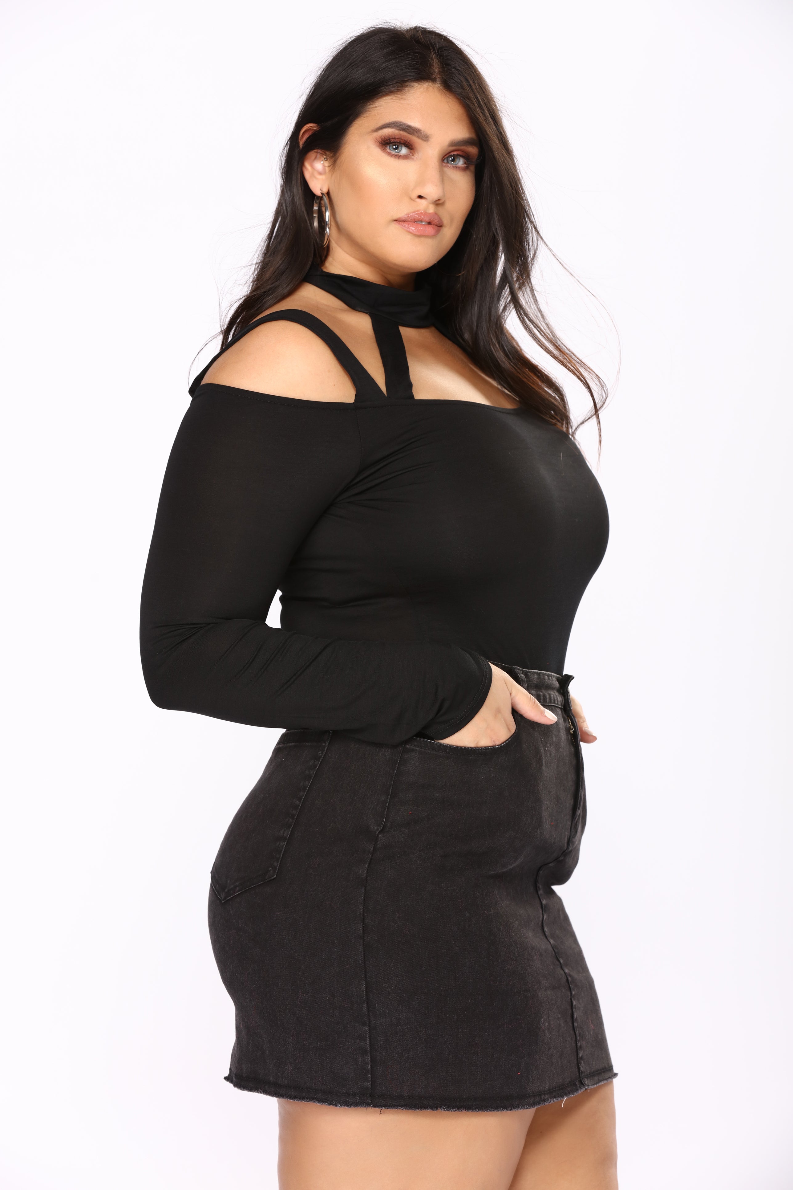 High Hopes Bodysuit - Black – Fashion Nova