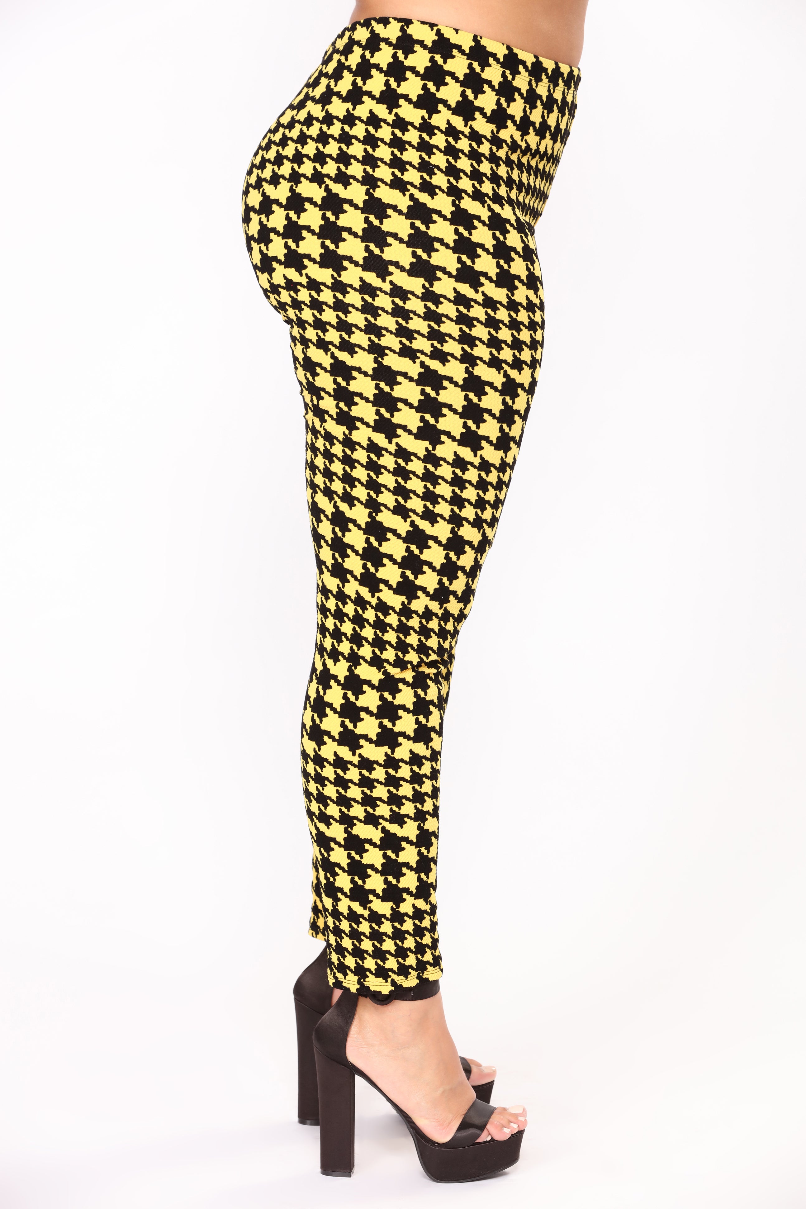 Alfie Houndstooth Pant Set - Yellow – Fashion Nova