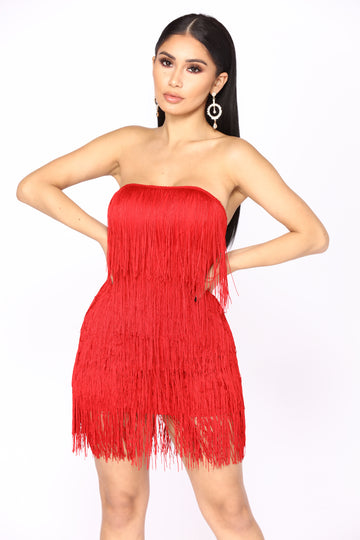 fashion nova tassel dress