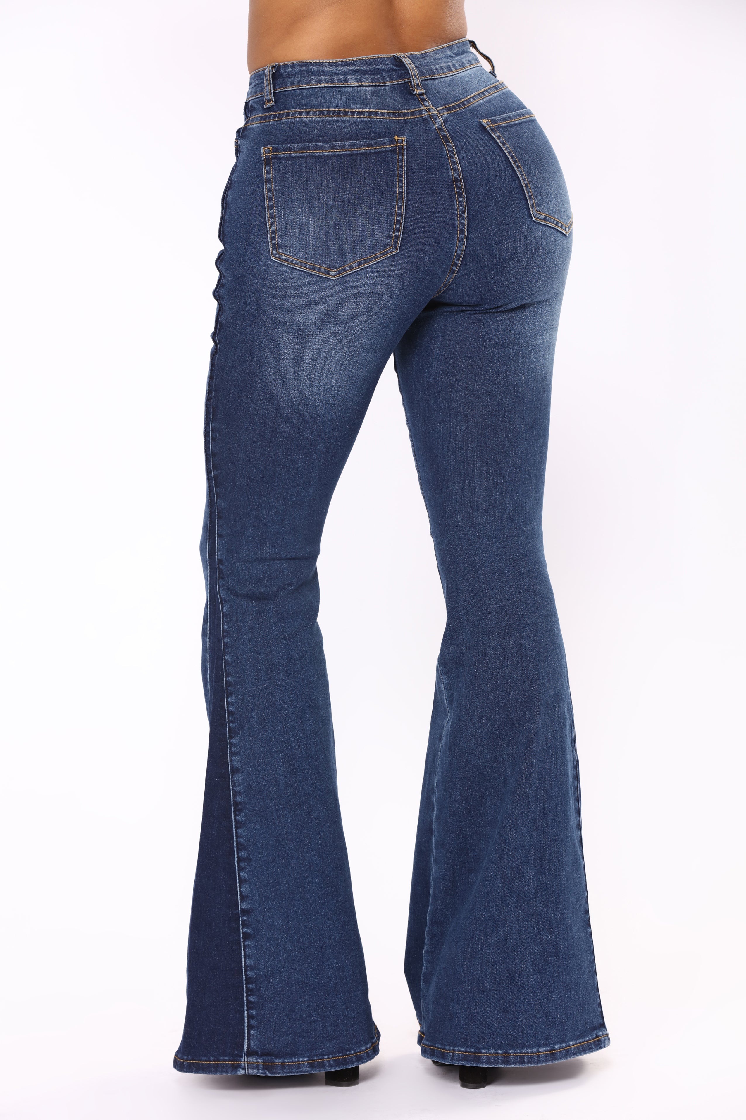 Stay Groovin Bell Bottom Jeans Dark Denim Fashion Nova 