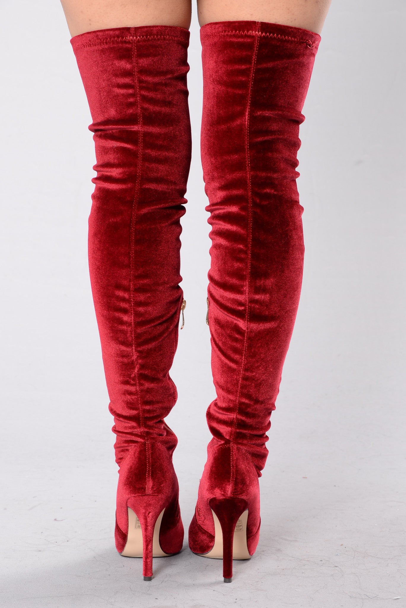 fashion nova red boots