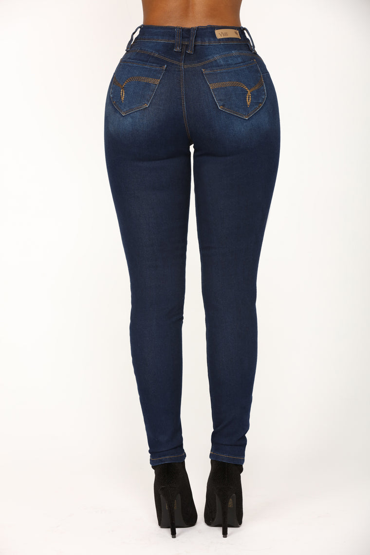 Clappers To The Front Booty Lifting Jeans - Dark Denim, Jeans | Fashion ...