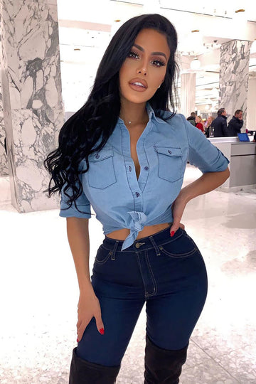 denim top with jeans