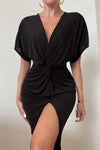 Full Grown Knot Dress - Black