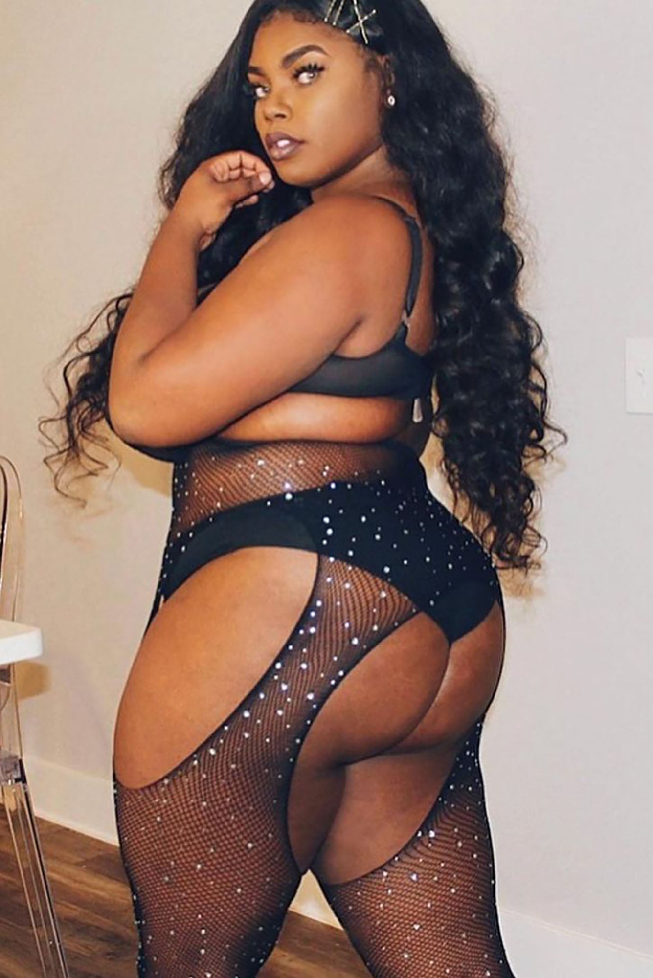 Bbw ebony pantyhose