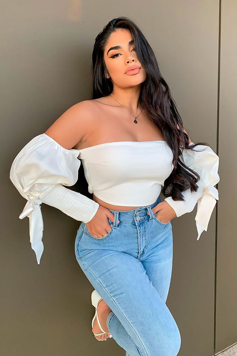 Hey Babe Off Shoulder Top White, Shirts & Blouses | Fashion