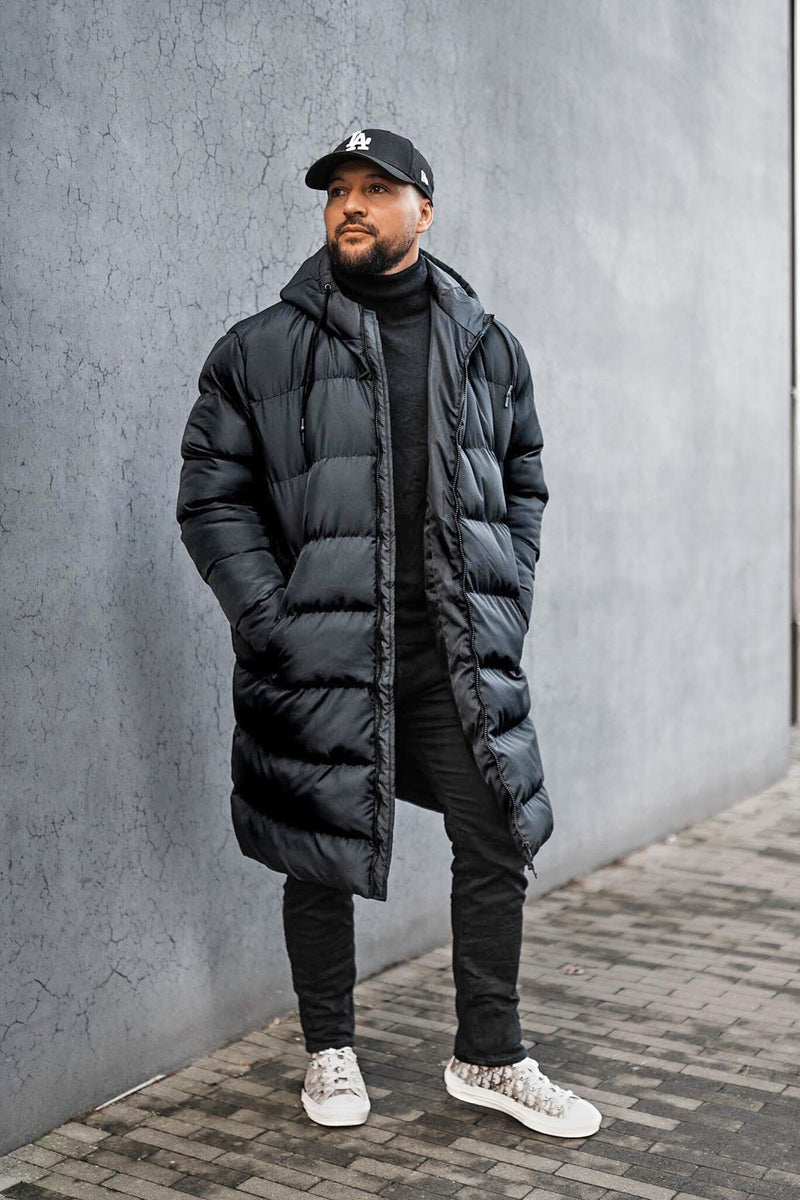 Jaden Long Puffer Jacket - Black | Fashion Nova, Mens Jackets | Fashion ...