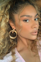 Knock Them Down Earrings - Gold