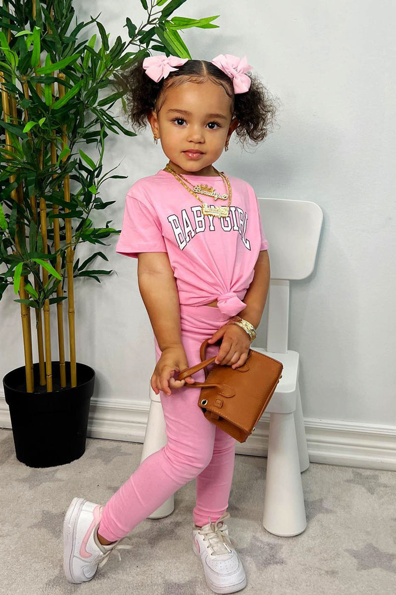 Mini Forever Baby Girl Jogger Set - Pink | Fashion Nova, Kids Sets ...